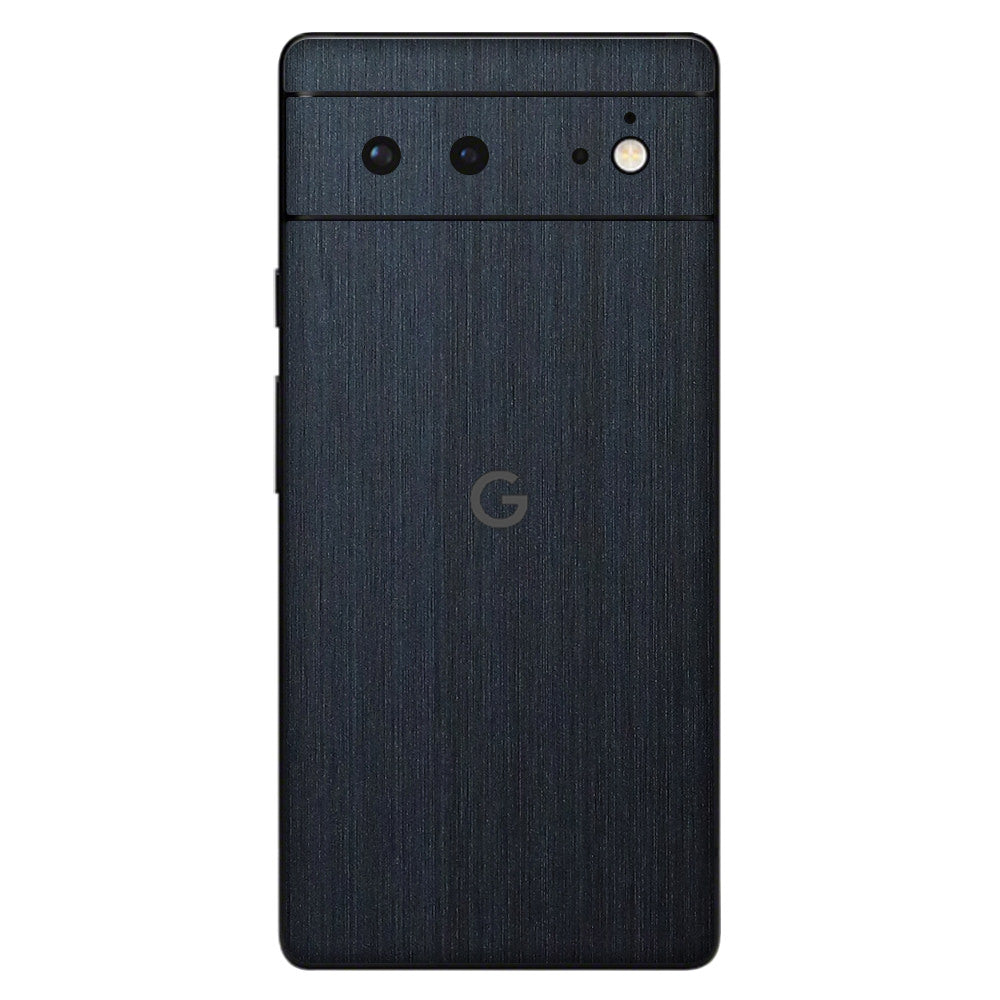 Pixel6a Navy Brushed Metal Back Cover