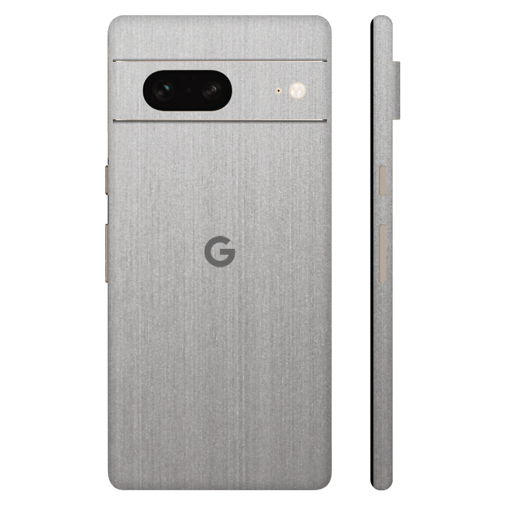 Pixel7 Silver Brushed Metal Full Surface Cover