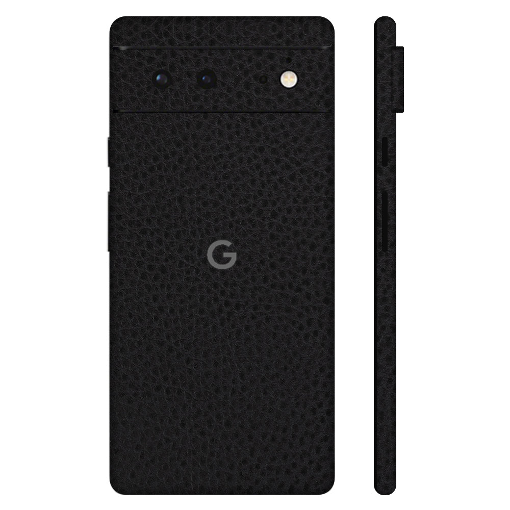 Pixel6 Black Leather Full Surface Cover